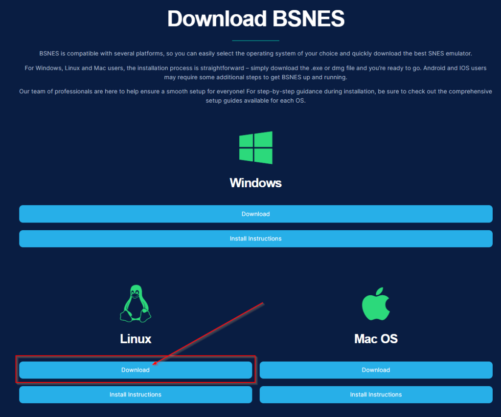 snes emulator linux